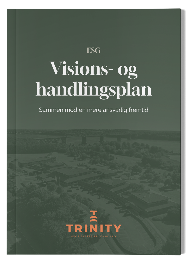 Forsiden på Trinity ESG Visions og handlingsplan